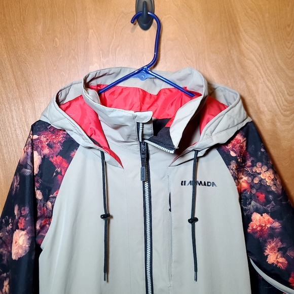 Armada Floral Gypsum Ski Waterproof Snowboard Jacket sz L Hooded - Picture 15 of 16